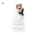 Wedding Couple Figurines Lightweight Wedding Statue Sweet Lovely Fine Workmanship Weeding Couple Figurines Cake Per. 