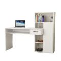 BM Furniture MDF Study Table with Hutch & Bottom Storage - Office Desk - Office Table for Laptop, PC-Engineering Wood Working, Drawing Computer table Table for Home.