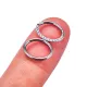 ASTM F136 Titanium Elliptic Septum Ring Hoop CZ 16G Clicker Piercing Nose Rings Helix Cartilage Clicker Tragus Piercing Jewelry. 
