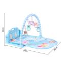 Baby Musical Gym Multi-Functional Piano Crawling Mat Brain Game Accompany Your Baby to Grow-Blue.