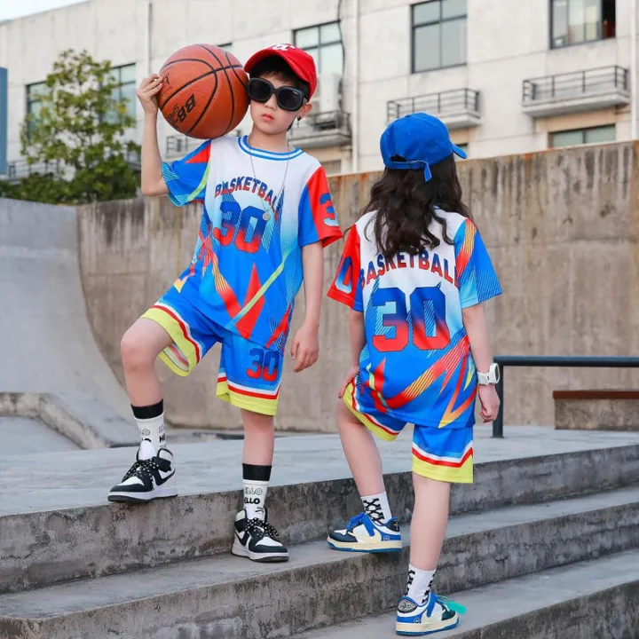 Children's%20basketball%20suit,%20bo'%20Chinese%20style%20jersey,%20explosie%20street%20short%20eeed%20qui%20dr%20training%20suit,%20girls'%20class%20performance%20suit%20-%20Image%203