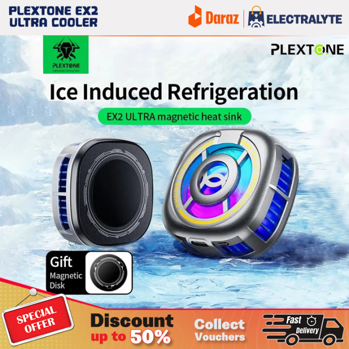 PLEXTONE EX2 Ultra RGB Magnetic Radiator Phone Cooler Gaming Cooler 7 Fan High-Speed