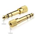 6.35 mm Male to 3.5 mm Female Stereo Audio Headphone Jack Adapter Converter. 