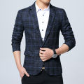 New Mens Blazers Slim Fit Suits for Men Business Formal Blazer Mens Wedding Suit Jackets Male Fashion Plaid Mens Blazer Jacket Wearhouse.