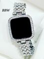 Exclusive Screen Touch LED Display Stainless steel All Material Diamond Card Stone Fashionable Women Watch. 