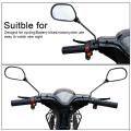 Bike Back Rearview Mirror-1 pair Bike Mirror-Black.