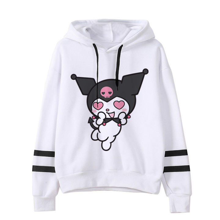 Y2k Sweatshirts Fashion Clothes Vest Kuromi Hoodie Sanrio Kuromi Women Manga Sweatshirt Harajuku Female Hoodies Hoody