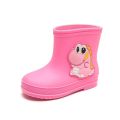 Kids Rain Boots 2023 New Non-slip Cartoon Girl's Boot Toddler Boys Warm Waterproof Cotton Shoes Slip on Children's Rubber Boots.