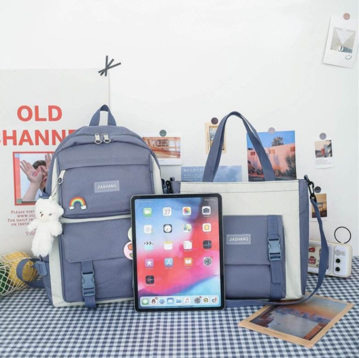 4-in-1%20Multi-Purpose%20School%20Backpack%20Set%20for%20Girls%20%E2%80%93%20Cute%20Design%20with%20Bear%20Keychain%20&%20Matching%20Accessories%20-%20Image%205