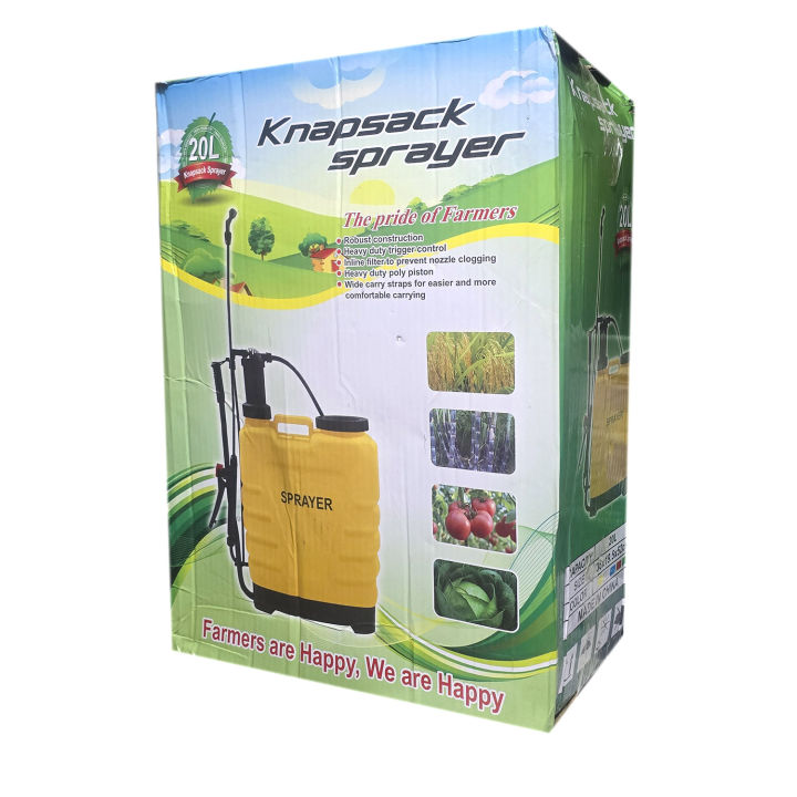 Hand Spray Machine Hand Pumping Agricultural Sprayer 20L - Garden & Agriculture Water ...