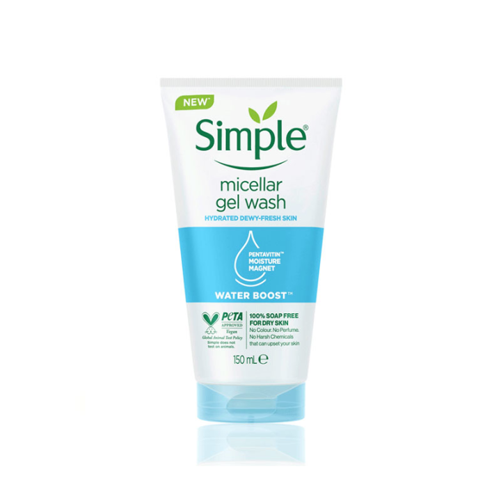 Simple%20Water%20Boost%20Micellar%20Facial%20Gel%20Wash%20150ml%20-%20Image%203