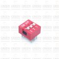 3Pcs 3 Position DIP Switch 2.54mm Pitch Horizontal DIP Switch Three Positions Piano Type Dial DIP Slide Switch For Electronics Circuit PCB. 