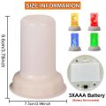Battery Operated LED Flame Effect Night Lights Flameless Candle Tealights Simulation Flickering Desk Lamp Room Party Bar Decor.