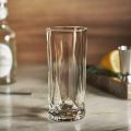 6'' inches Drinking water glass Clear Tall Water Galss - 6 pcs set, W046. 