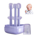 Infant Oral Care Set – Gentle Silicone Toothbrush with Protective Case.