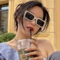 Enacolor  Square Fashion Sunshade Sunglasses Retro Fashion Trend for Women  Gifts  New  2025. 