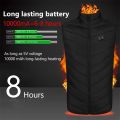 21 Areas Heated Vest Men Jacket Heated Winter Womens Electric USB Heater Tactical Jacket Man Thermal Vest Body Warmer Coat.