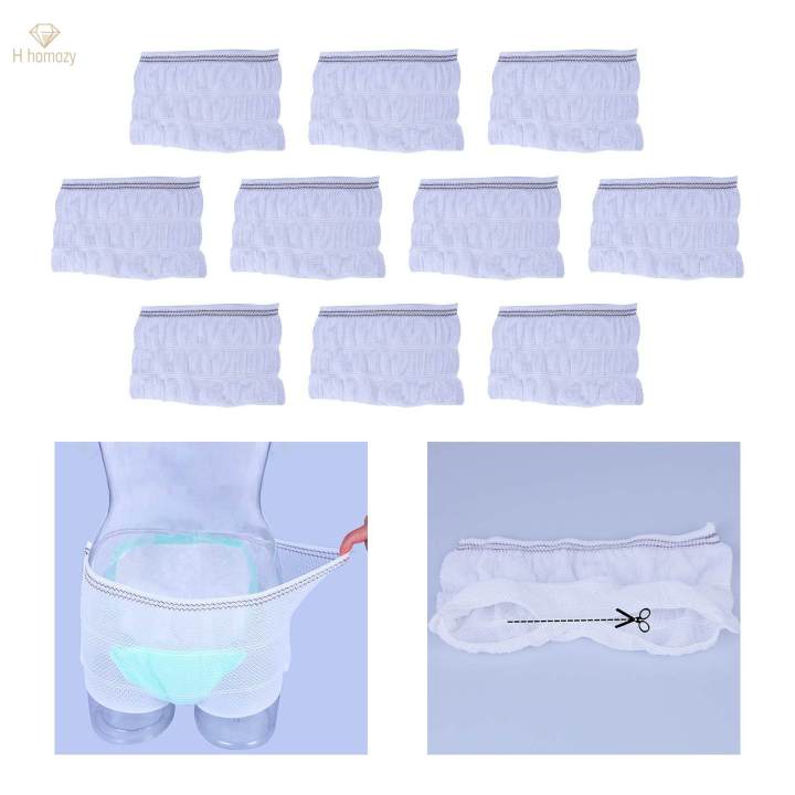 10x Adult Cloth Diaper Effective Leak Protection Comfortable Elastic Adjustable Adult Nappy for Men