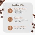 mCaffeine Exfoliating Coffee Body Scrub for Tan Removal & Soft-Smooth Skin-55 gram.