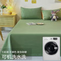 A524 Bed Sheet Single Piece Non-Cotton Summer Student Dormitory Single 1.5m Washed Cotton Thickened Quilt Sheet Kang Sheet. 