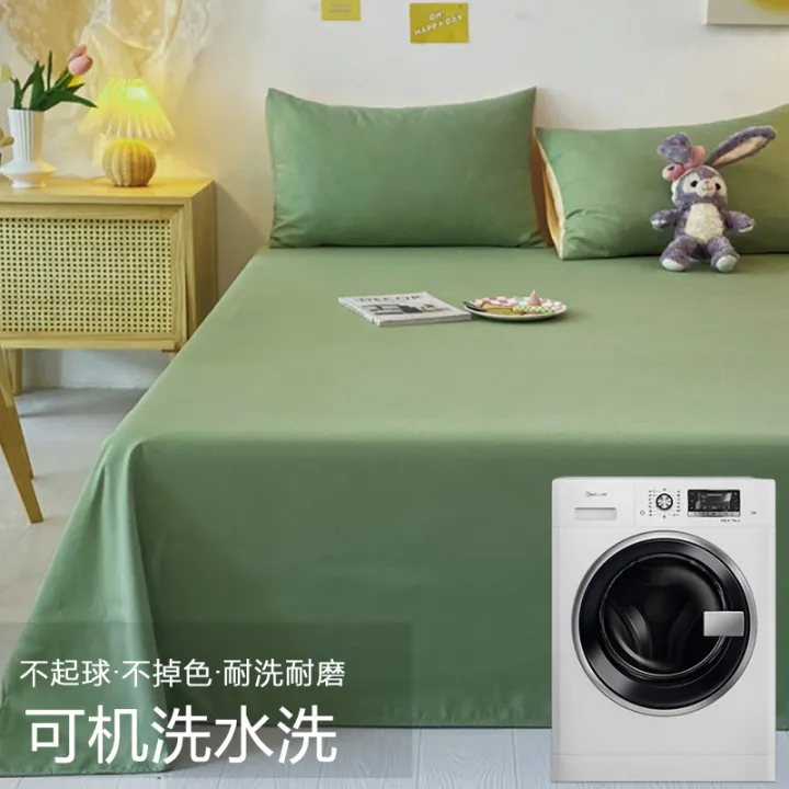 A524%20Bed%20Sheet%20Single%20Piece%20Non-Cotton%20Summer%20Student%20Dormitory%20Single%201.5m%20Washed%20Cotton%20Thickened%20Quilt%20Sheet%20Kang%20Sheet%20-%20Image%204