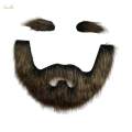 False Eyebrow and Beard Set Costume Women Men Makeup Fake Mustache for Operas Stage Performance. 