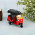 Alloy Tricycle Retro Simulation Model Three Wheeled Motorcycle Toy Diecast Hot Sale Autorickshaw Car Model Figure Toys For Kids.