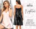 Ladies Sexy Silk Satin Night Dress Sleeveless Nighties V-neck Nightgown Nightdress Plus Size Sleepwear Nightwear for Women M-2XL. 