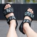 Men's Sandals2023New Men's Beach Shoes Korean Fashion Vietnamese Sandals Teen Shoes Summer Men's.
