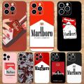 Cigarette-M-Marlboros Phone Case For iPhone15,14,13,12,11,Pro,Max,Plus,Mini,X,XS,XR,8,7,6,S,Plus,SE Soft Black Case.