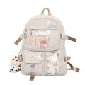 Popular Pink Purple Color Girls High School Student Backpack Bags. 