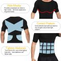 Men Body Shaper Toning T-Shirt Slimming Shapewear Corrective Posture Belly Control Compression Man Modeling Underwear Corset.