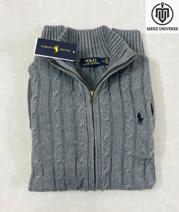 Ralph%20Lauren%20Cable-Knit%20Cotton%20Full%20Zipper%20Sweater%20%E2%80%93%20Grey%20-%20Image%203
