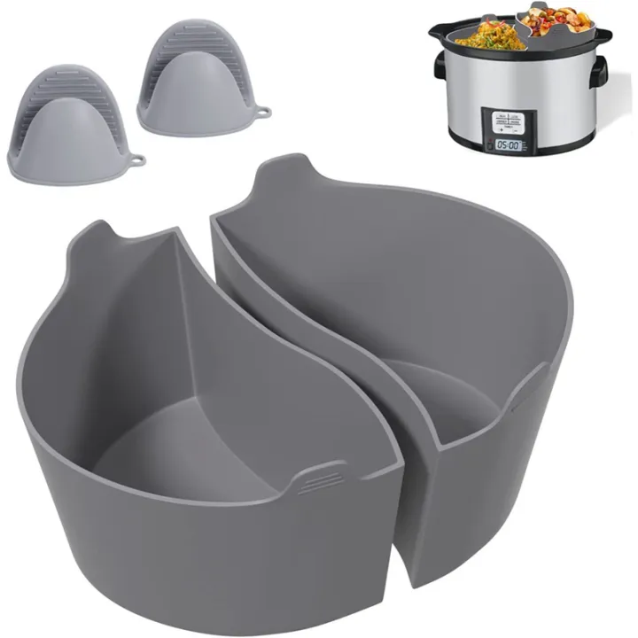 2%20Pcs%20Reusable%20Silicone%20Slow%20Cooker%20Divider%20Liners%20Slow%20Cooker%20Liners%20for%206-7-8%20QT%20Crocker%20Pot%20with%202%20Hand%20Clips,Replacement%20Plastic%20-%20Image%202