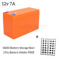 Diy 12V 7Ah 18650 Battery Storage Box Lithium Battery Case for DIY Battery Pack Ups.