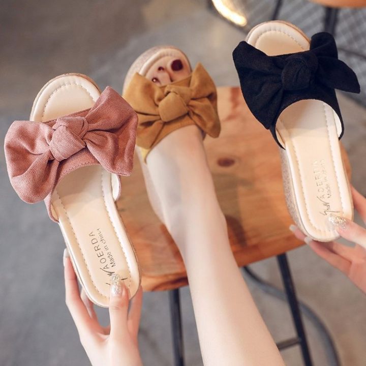 Platform%20sandals,%20wedge%20heels,%20women's%20fashion,%20summer%20new%20Korean%20slippers,%20heel%20sandals,%20loose%20cake%20bottom,%20bow%20-%20Image%202