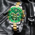 CUENA Men's Watch Top Brand Luxury Stainless Steel Casual Quartz Watch Men's Sports Waterproof Clock. 
