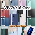 Original For VIVO Y16 Silicone Full Cover Case Solid Color Phone Case Cover.