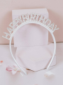 Birthday Headband For Women Girls Diamond Letter Hair Hoop Crown Decoration Party Dress Up Birthday Hairbands. 