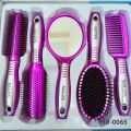 Fashion Hair Brush, Mirror & Comb Set Of 5. 
