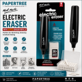 Mont Marte Electric Eraser with 30 Pcs Eraser Refills for Sketching Drawing & Detail Erasing.