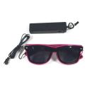 High-definition Lenses Sunglasses Plastic Sunglasses Neon Glow Party Sunglasses with Led Lights for Kids Adults Hop for Ktv.