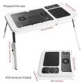 Laptop Table with Cooling Fan plastic folding table. 