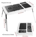 Laptop Table with Cooling Fan plastic folding table. 