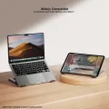 XUNDD XDHO-082 Laptop Cooling Stand with Dual Fans RGB Lighting Foldable Notebook Bracket. 