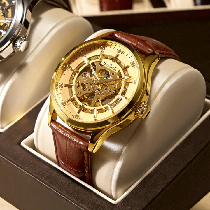 BALEITE%20Barrett%20Automatic%20Hollow%20Tourbillon%20Mechanical%20Watch%20Men's%20Business%20Leather%20Student%20Sports%20Fashion%20Watch%20-%20Image%203