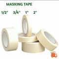Masking Tapes 1.5″ Inch Width 38mm Length 10 Meter Multi Purpose Masking Tape Rubber Glue Crepe Paper Masking Tape For Wall Painting Paper Masking Tape. 