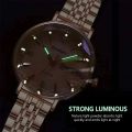 POEDAGAR Women Watch Stainless Steel Mesh Rose Gold Simple Waterproof Luminous Ladies Watches Luxury Quartz Elegant. 