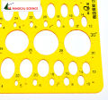 Transparent plastic Ellipse drawing template Oval professional design drawing board 25cm students rulers KJ012.