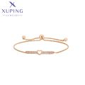 X000602507 xuping jewelry Trendy new heart-shaped creative bracelet 18K gold simple and lovely personality women bracelet.
